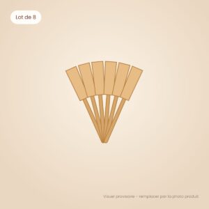 Spatules en bois – lot de 8