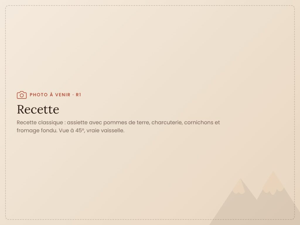 Recette de raclette